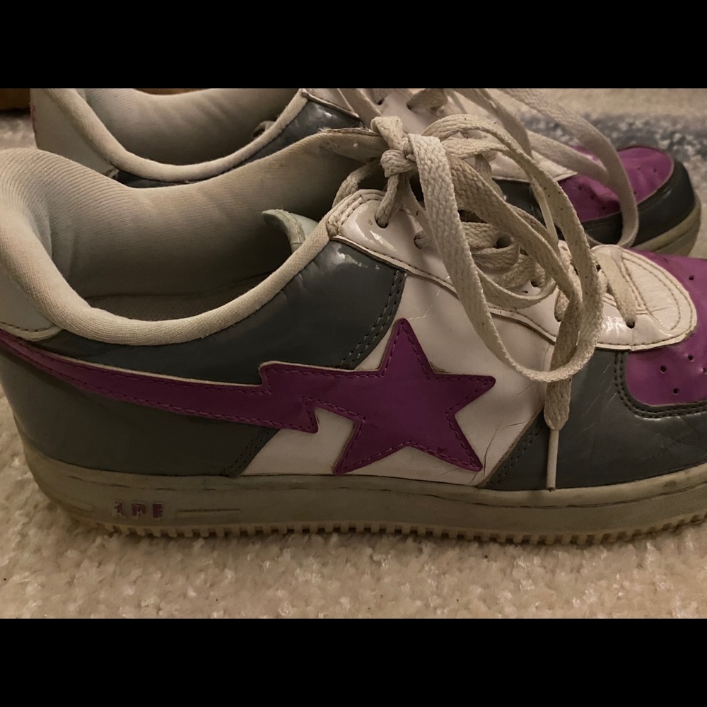 A Bathing Ape Bapesta Low Purple size 13 men’s
